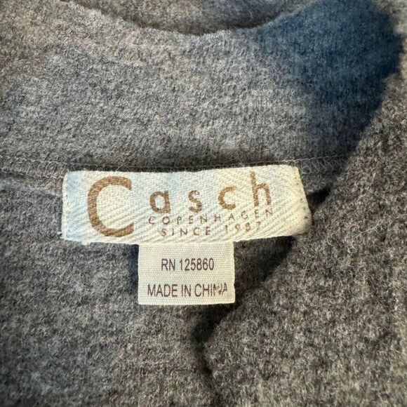 Casch Copenhagen Womens Gray Hippie 100% Wool Faeriecore Frill Cardigan Sz 38 - Picture 2 of 7